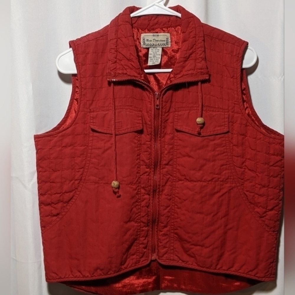 New Direction Vintage Red Vest‎ Size Medium